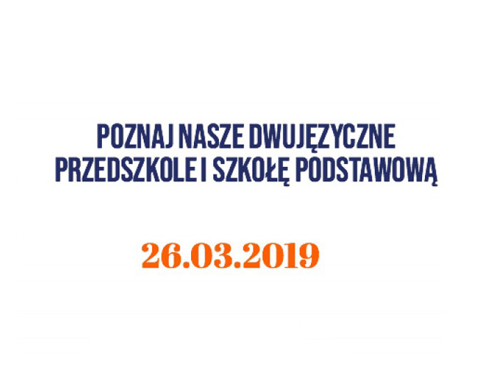 Open Day 26.03.2019 - Montessori Przedszkole